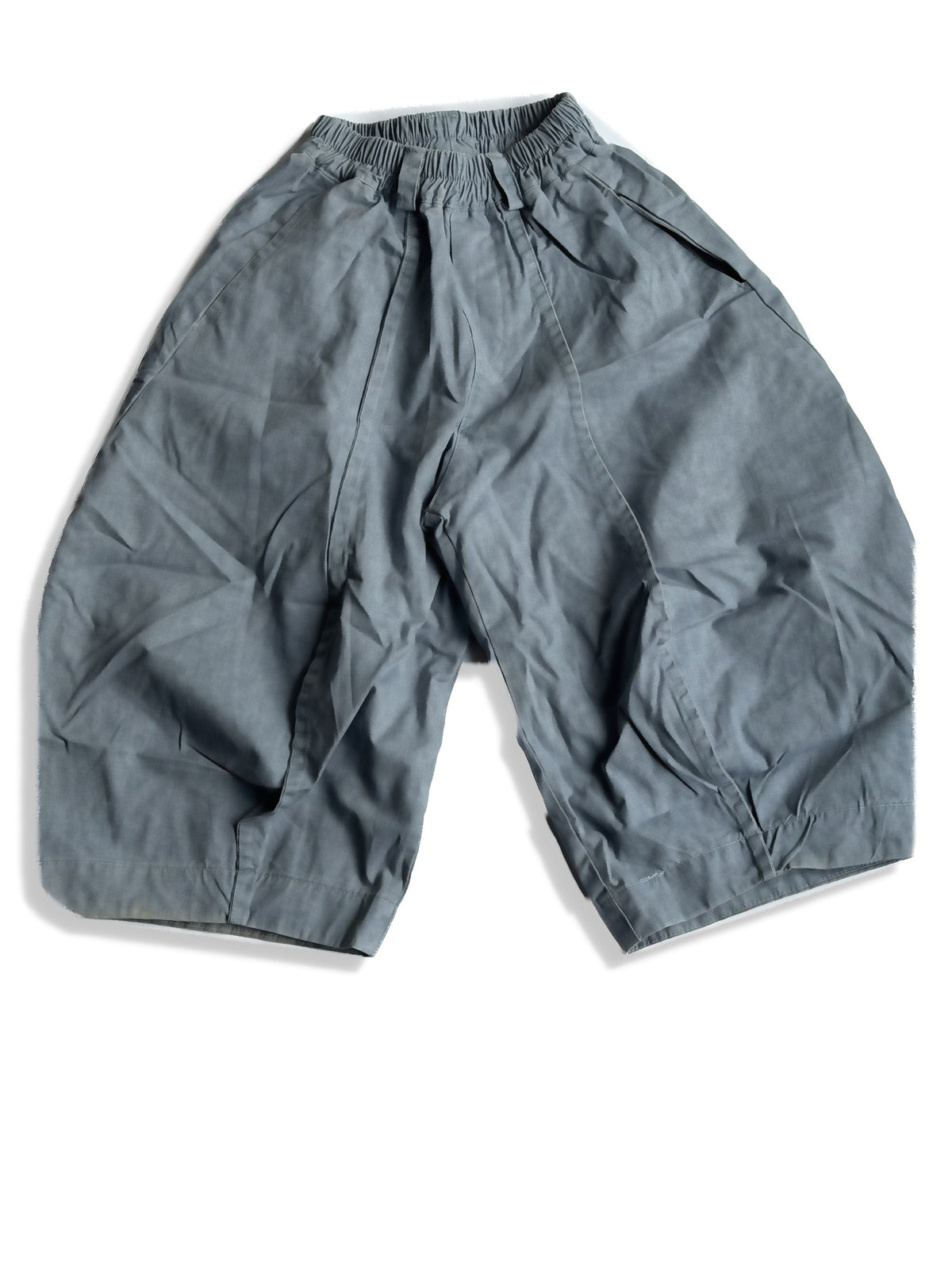 Pantalon jambe tonneau bleu