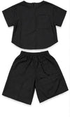 Ensemble Tee-Short Texturé Unisexe - Navy Bleu