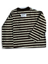 Pull zippé rayé