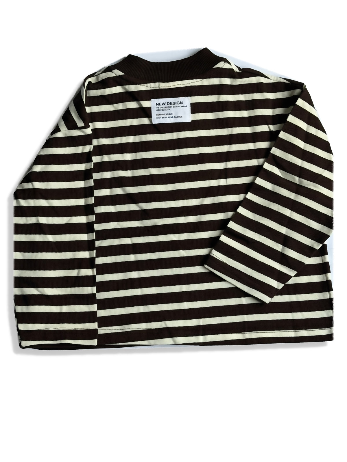 Pull zippé rayé