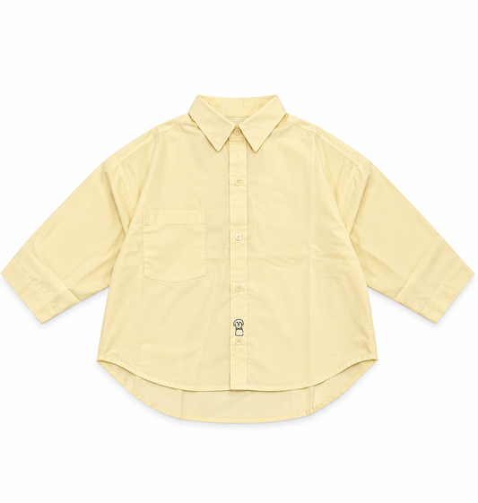Chemise Oversize Broderie Chien Unisexe