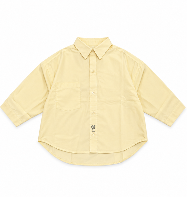 Chemise Oversize Broderie Chien Unisexe